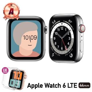 【Apple 蘋果】福利品 Apple Watch Series 6 44公釐 LTE 不鏽鋼錶殼 保固6個月 贈矽膠錶帶