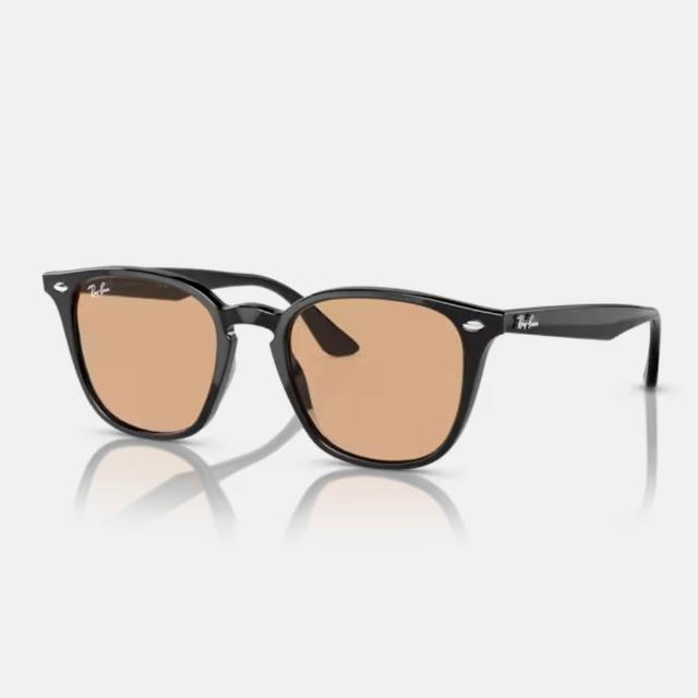 【RayBan 雷朋】經典方形膠框抗UV太陽眼鏡(RB4258F 52mm 多色任選)