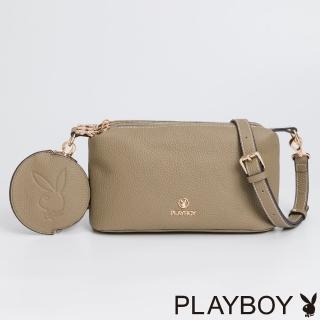 【PLAYBOY】斜背包 Fancy系列(杏色)