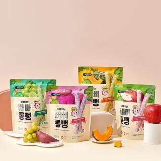 【韓國 BEBECOOK】寶膳 嬰幼兒初食綿綿貝貝棒-紫番薯 30g(超長米棒重磅登場)