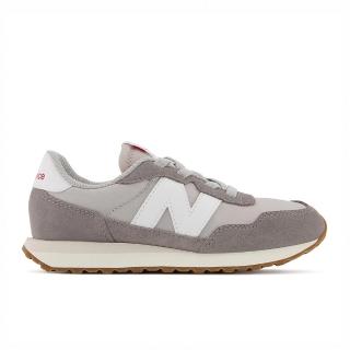 【NEW BALANCE】NB 237 系列 中大童 休閒鞋 灰色(PH237PE-W)