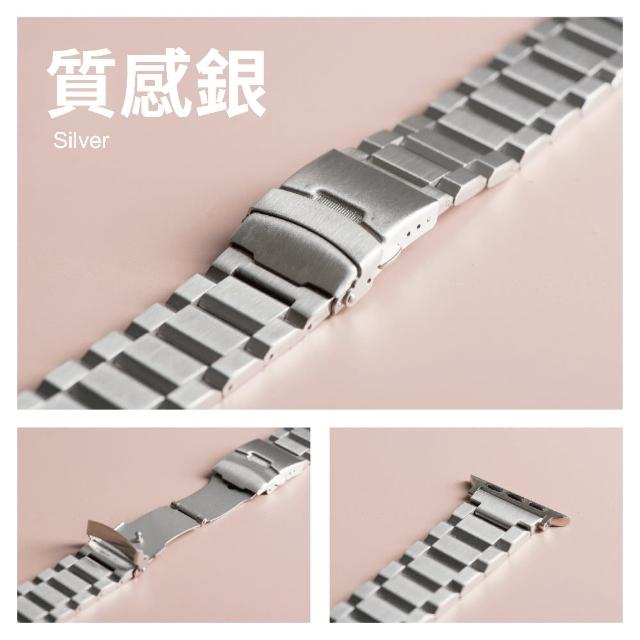 【ALL TIME 完全計時】Apple Watch 38/40/41/42（S10）mm  豪邁316L不鏽鋼錶帶