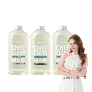 【淨毒五郎】蔬果清潔劑補充瓶1000ml-三入組(可洗蔬果 奶瓶清潔)