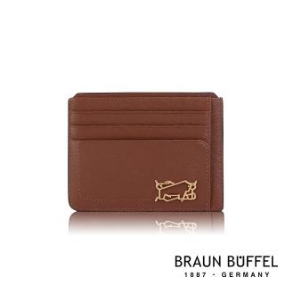 【BRAUN BUFFEL 德國小金牛】台灣總代理 索內特 單層卡夾-咖啡色(BF684-151-TO)