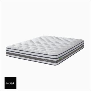 【HOLA】SleepRite乳膠高彈力-乳膠車花獨立筒床墊雙人加大6x6.2呎