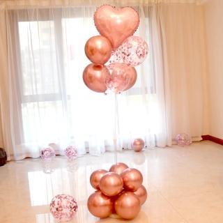 暖心告白愛心氣球地飄組1組(派對 告白 氣球 婚房布置 驚喜 情人節 求婚)