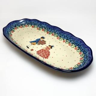 【SOLO 波蘭陶】CA 波蘭陶 31CM 公主王子造型長盤 CERAMIKA ARTYSTYCZNA