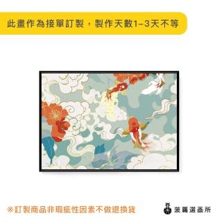 【菠蘿選畫所】錦鯉 • 東巡 - 42x60cm(錦鯉/圖鑑掛畫/客廳掛畫/空間佈置/過年裝飾)