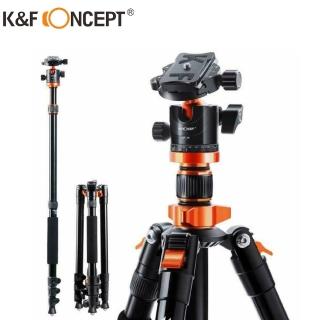 【K&F Concept】專注者 2段式中央橫柱 4節鋁合金三腳架 球型雲台(KF09.087V4)