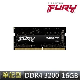 【Kingston 金士頓】FURY Impact 爆擊者DDR4-320016GB NB用超頻記憶體(★KF432S20IB/16)