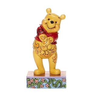 【Enesco】精品家飾 Disney 迪士尼 小熊維尼害羞居家擺飾