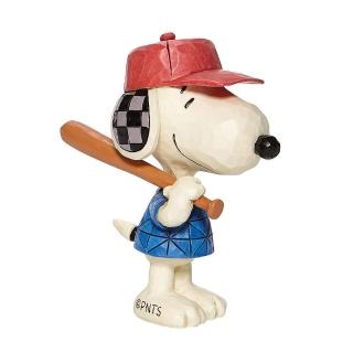 【Enesco】精品家飾 Peanuts 系列 Snoopy 史努比棒球迷你居家擺飾