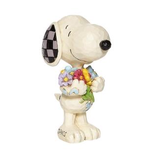 【Enesco】精品家飾 Peanuts 系列 Snoopy 史努比花團迷你居家擺飾