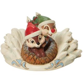 【Enesco】精品家飾 Disney 迪士尼 節慶系列 奇奇蒂蒂雪橇居家擺飾