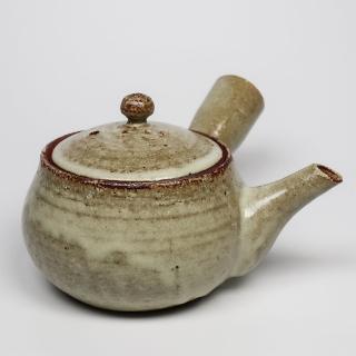 【福介商店】信樂燒 窯變-淺色 橫手急須0.38L(泡茶壺 沖泡壺 橫柄壺具)