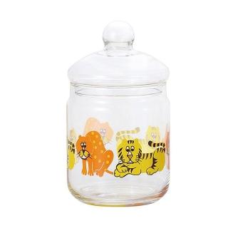 【ADERIA】昭和復古老虎玻璃罐680ml