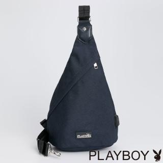【PLAYBOY】單肩背包 Streamline系列(深藍色)