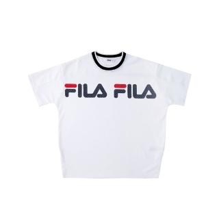【FILA】KIDS 短T T恤  童短袖籃球上衣-白色(1TEV-4406-WT)
