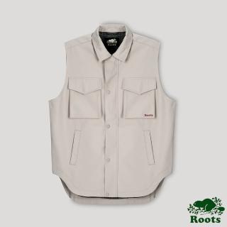 【Roots】Roots 女裝- 心靈平衡系列 襯衫式背心(玫瑰灰)