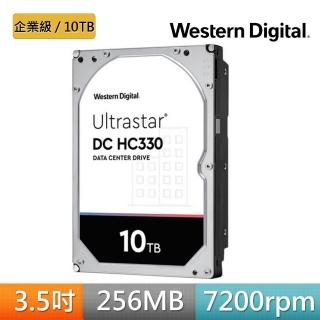 【WD 威騰】Ultrastar DC HC330 10TB 3.5吋 企業級硬碟(WUS721010ALE6L4)