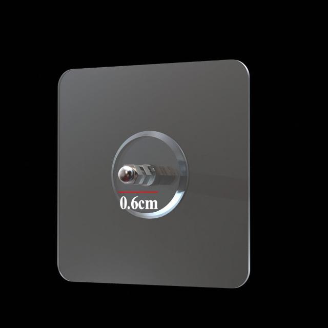 【WE CHAMP】強力免打孔無痕螺絲貼片0.6cm/1cm/1.6cm(5入/包 無痕 免釘免鑽 螺絲貼片 掛勾) 