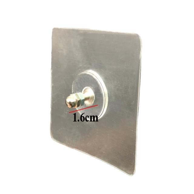 【WE CHAMP】強力免打孔無痕螺絲貼片0.6cm/1cm/1.6cm(5入/包 無痕 免釘免鑽 螺絲貼片 掛勾) 