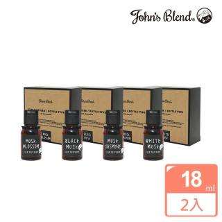 【日本John’s Blend】車用夾式擴香瓶18ml(公司貨/2入)