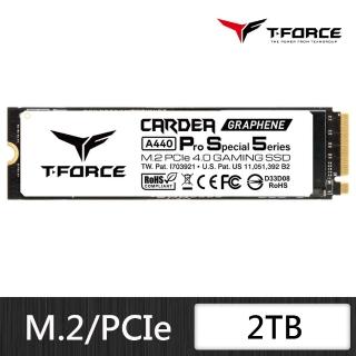 【TEAM 十銓】T-FORCE CARDEA A440 PSS 白武士 2TB Gen4 M.2 PCIe SSD 固態硬碟(專為PS5而生)