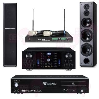 【金嗓】點歌機4TB+擴大機+無線麥克風+喇叭(CPX-900 R2+FNSD AK-8800 PRO+ACT-880+TDF M6)