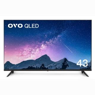 【OVO】43吋 4K HDR QLED量子點智慧聯網顯示器(T43  送固定式壁掛安裝)