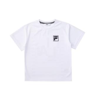 【FILA】KIDS 童吸濕排汗短袖上衣-白色(1TEV-4444-WT)
