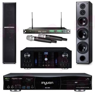 【音圓】點歌機4TB+擴大機+無線麥克風+喇叭(S-2001 N2-350+AK-8800 PRO+ACT-869PRO+TDF M6)