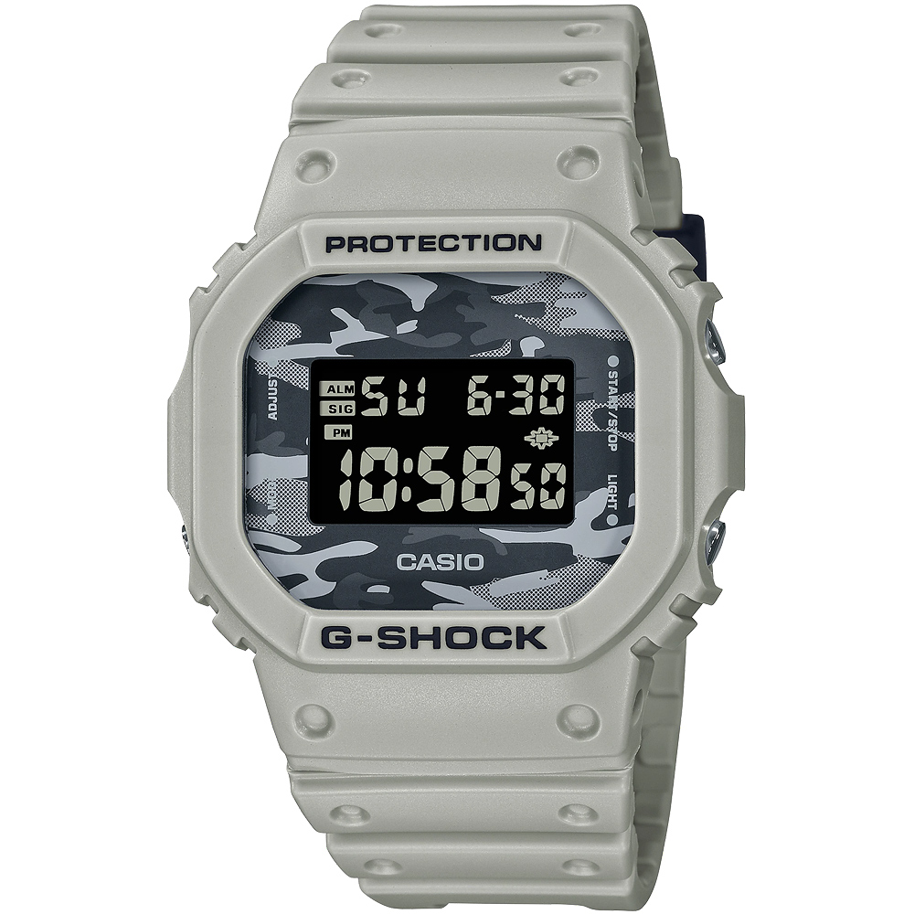 CASIO】G-SHOCK 經典DW-5600系列電子手錶-黑/42mm(DW-5600E-1) - momo