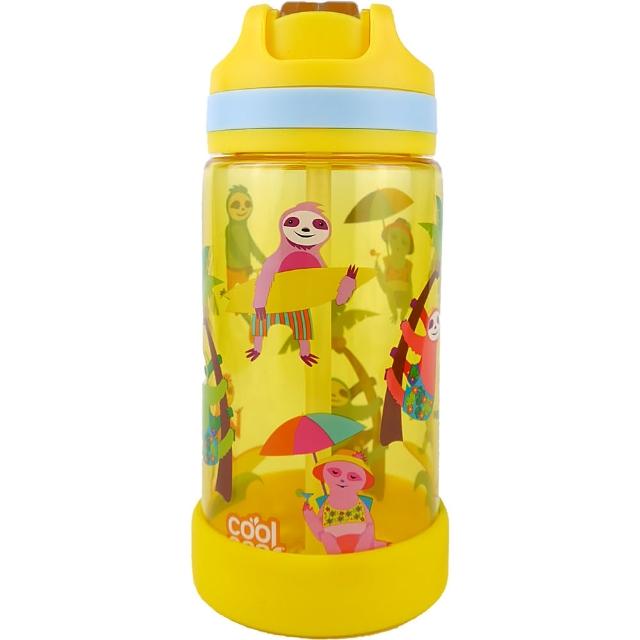 【Cool Gear 酷樂】兒童翻蓋吸管式運動水壺500ml（本款有2種版本彩盒）(美國Tritan材質)