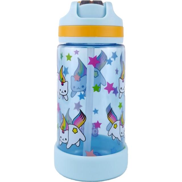 【Cool Gear 酷樂】兒童翻蓋吸管式運動水壺500ml（本款有2種版本彩盒）(美國Tritan材質)