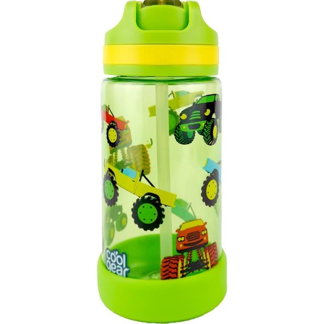 【Cool Gear 酷樂】兒童翻蓋吸管式運動水壺500ml（本款有2種版本彩盒）(美國Tritan材質)