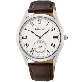 【SEIKO 精工】CS系列 羅馬數字小秒針時尚腕錶-39mm/速(6G28-01A0J/SRK049P1)