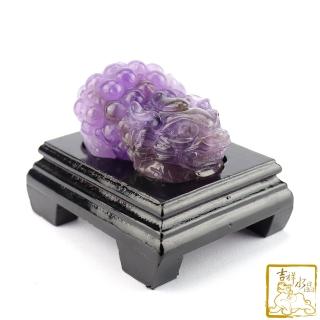 【吉祥水晶】紫水晶貔貅 445g(招財轉運)