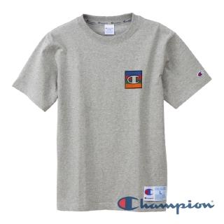 【Champion】AS Logo短Tee-灰色