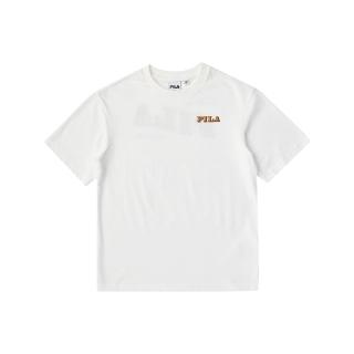 【FILA】KIDS 童短袖圓領上衣-白色(1TEV-4605-WT)