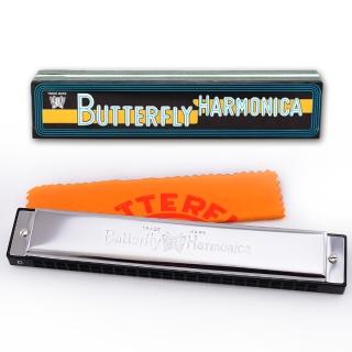 【BUTTERFLY】Butterfly 蝴蝶牌 複音24孔 口琴