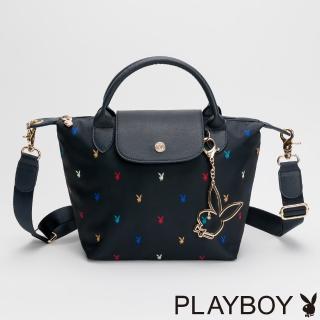 【PLAYBOY】水餃包附長背帶 Lohas系列(藍色)
