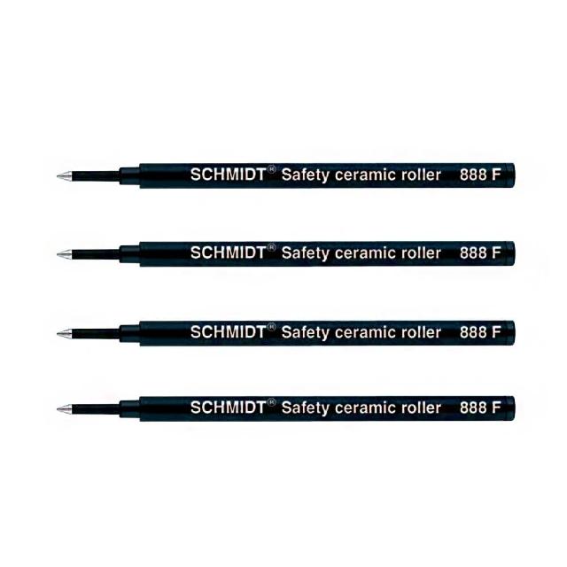 【ARTEX】水性鋼珠筆芯-德國施密特SCHMIDT品牌- 黑-4入優惠組
