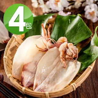 【華得水產】小卷乾4包組(約10~15隻/200g/包)