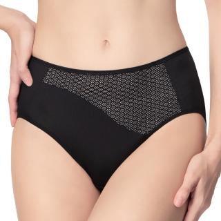 【Swear 思薇爾】i動洞系列M-3XL中腰三角女內褲(黑色)
