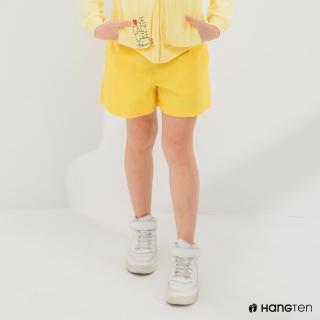 【Hang Ten】女童-REGULAR FIT鬆緊短褲(黃)