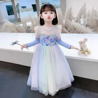 【JB 兒童系列】彩色花朵公主風洋裝