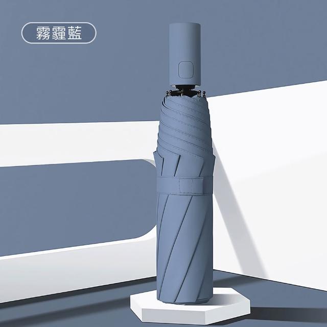 Coloxy 2入組 輕量超防曬UPF50+自動傘 時尚配色 大傘面晴雨傘(8骨防風/黑膠遮陽抗UV/摺疊傘)