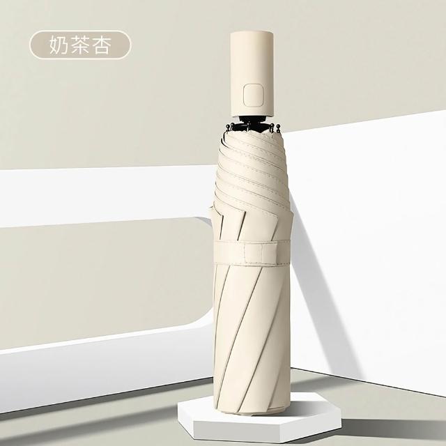 Coloxy 2入組 輕量超防曬UPF50+自動傘 時尚配色 大傘面晴雨傘(8骨防風/黑膠遮陽抗UV/摺疊傘)