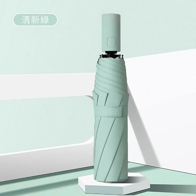 Coloxy 2入組 輕量超防曬UPF50+自動傘 時尚配色 大傘面晴雨傘(8骨防風/黑膠遮陽抗UV/摺疊傘)